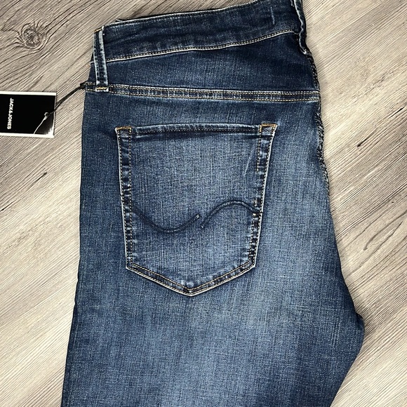 36/34 Jack and Jones Jeans Slim/Glenn Blue Denim - Picture 7 of 9